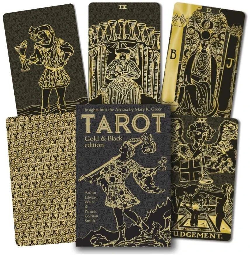 Lo Scarabeo Tarot Gold And Juodas Edition Taro Kortos
