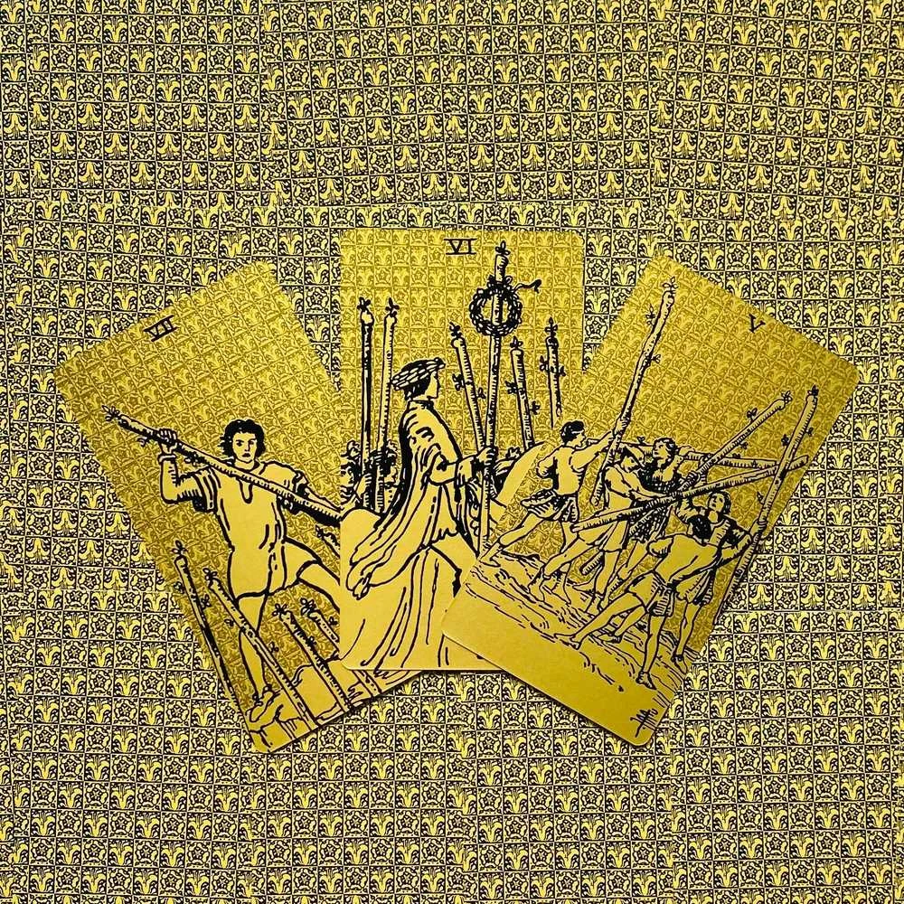 Lo Scarabeo Tarot Juodas And Gold Edition Taro Kortos