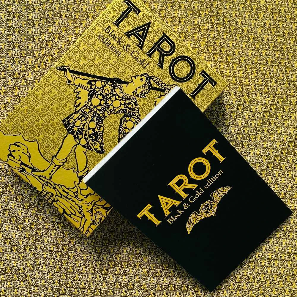 Lo Scarabeo Tarot Juodas And Gold Edition Taro Kortos