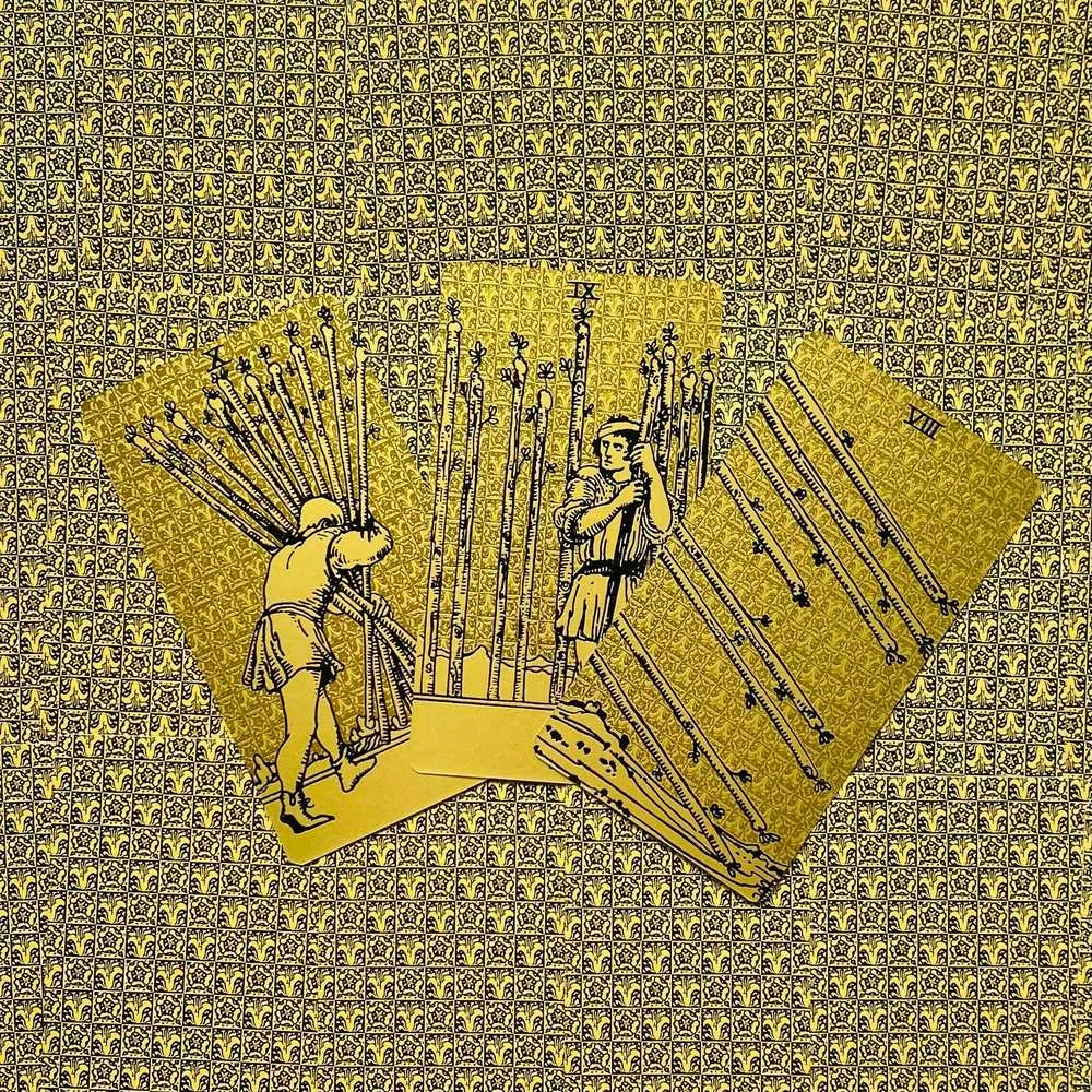 Lo Scarabeo Tarot Juodas And Gold Edition Taro Kortos