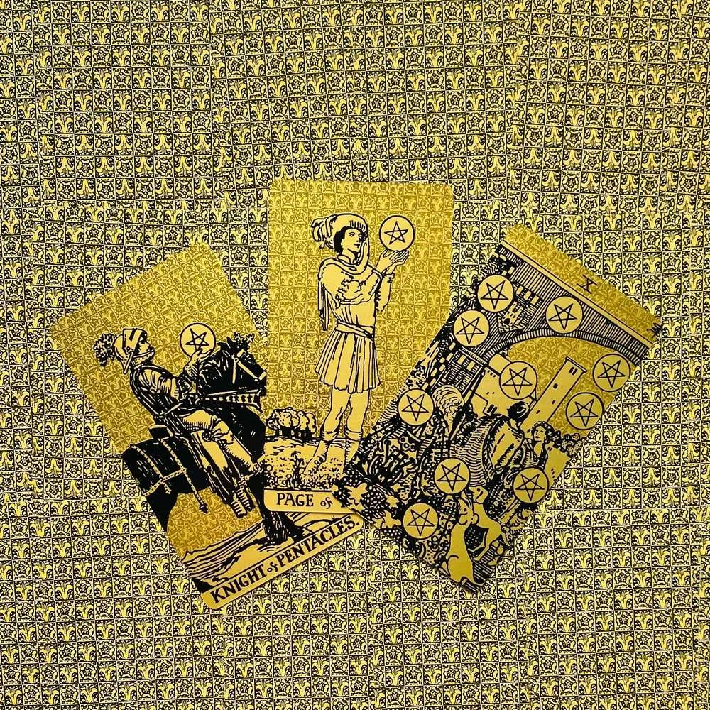 Lo Scarabeo Tarot Juodas And Gold Edition Taro Kortos