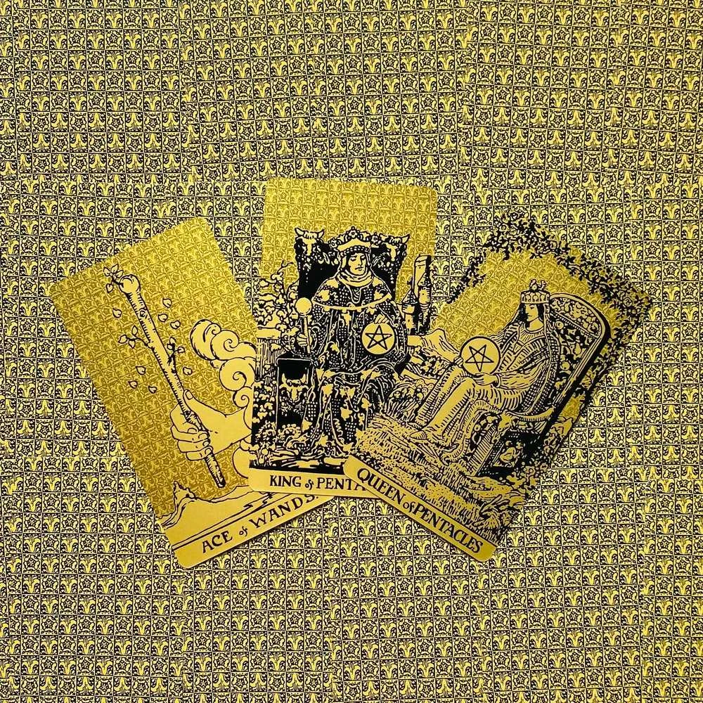 Lo Scarabeo Tarot Juodas And Gold Edition Taro Kortos