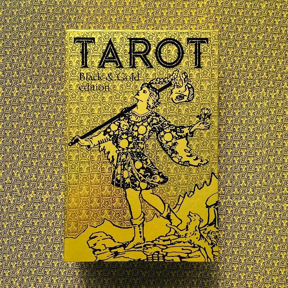 Lo Scarabeo Tarot Juodas And Gold Edition Taro Kortos