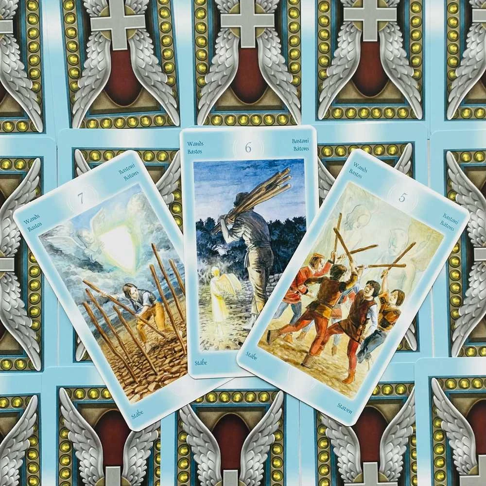 KNYGA Lo Scarabeo Tarot Of The Angels Kortos