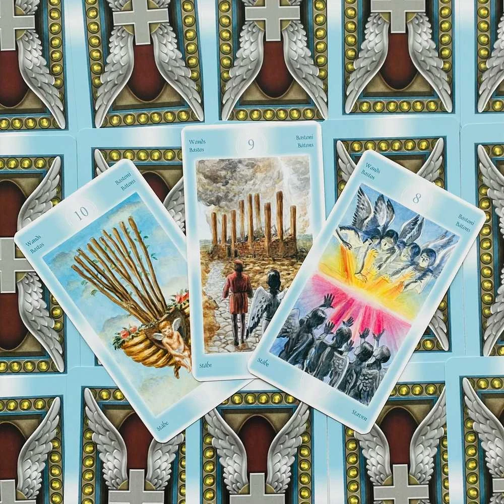 KNYGA Lo Scarabeo Tarot Of The Angels Kortos