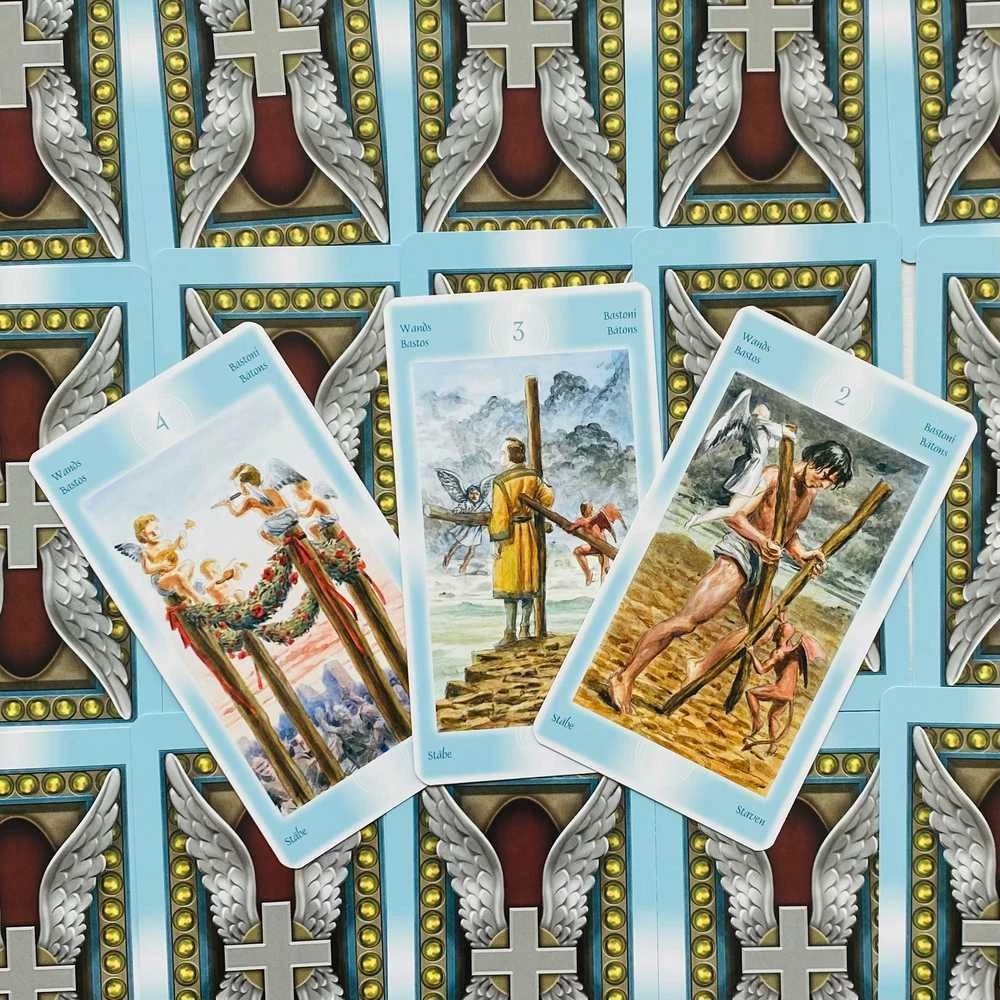 KNYGA Lo Scarabeo Tarot Of The Angels Kortos
