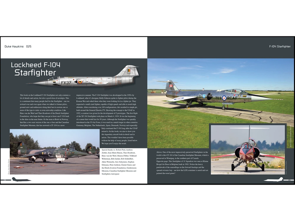 Lockheed F-104 Starfighter – Duke Hawkins fotografijų knyga