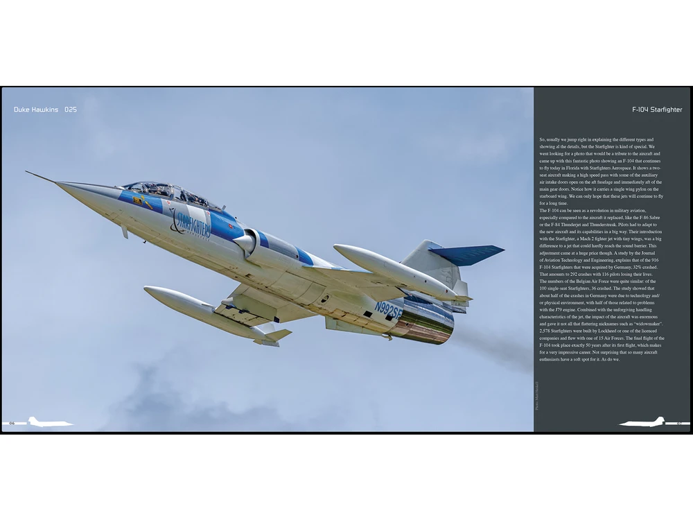 Lockheed F-104 Starfighter – Duke Hawkins fotografijų knyga