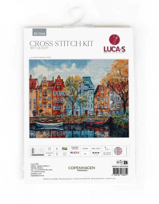 luca S Skaičiuotas kryžiaus dygsnio rinkinys "Kopenhaga" 30x24cm SBU5046
