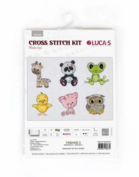 luca S Kryželiu siuvinėjimo rinkinys Friends 3 8x9 cm SJK040
