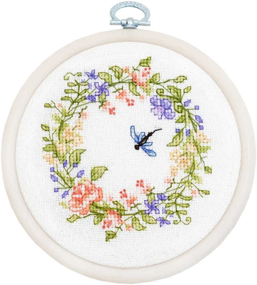 luca S Pavasario harmonija – siuvinėjimo kryželiu rinkinys su lankeliu 11x10 cm