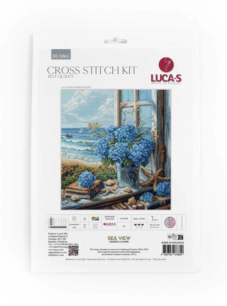 luca S Kryželiu siuvinėjimo rinkinys "Jūros vaizdas" 29x31cm SBU5065