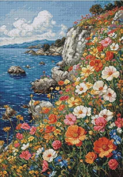 luca S Kryželiu siuvinėjimo rinkinys „Vasaros aromatas“ 27x38cm SBU5054
