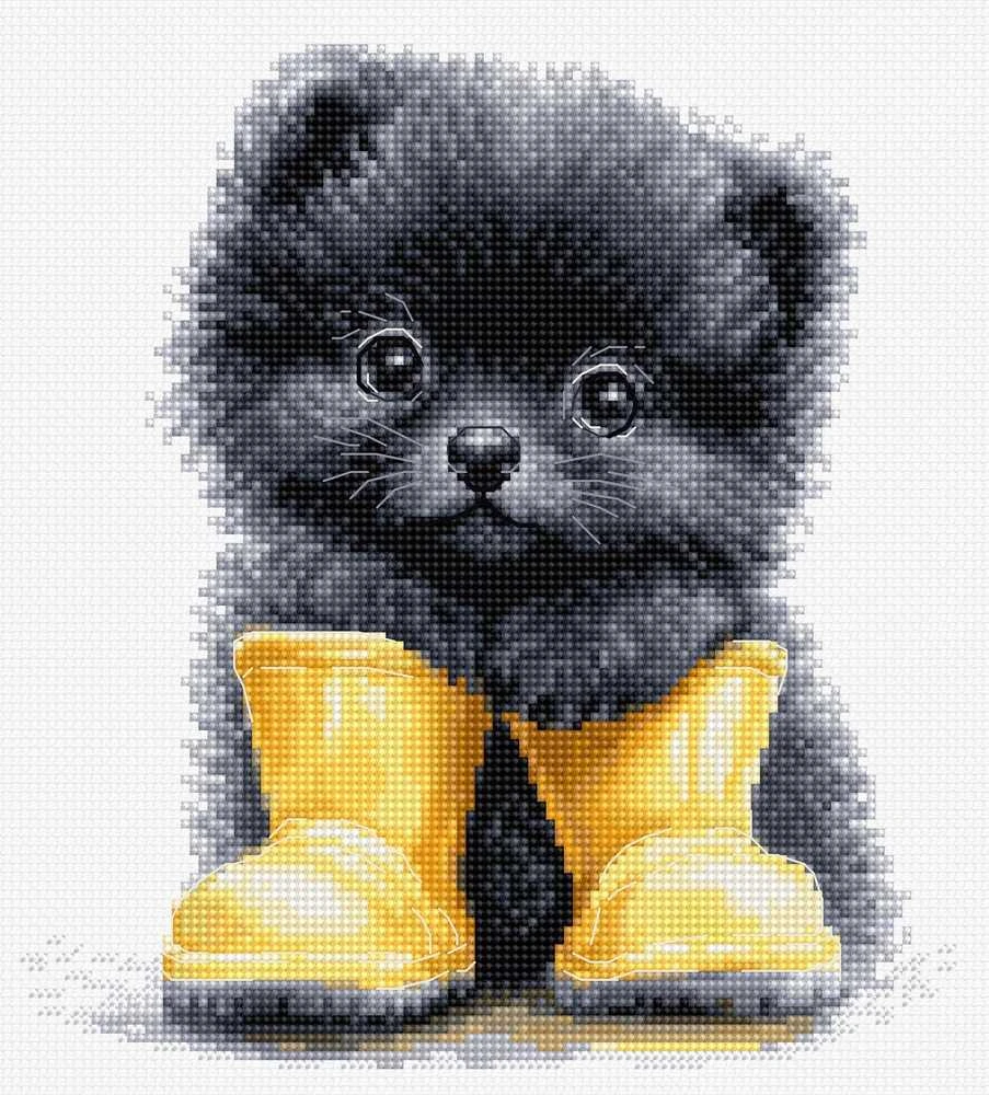 luca S Kryželių siuvinėjimo rinkinys Mažasis nuotykių ieškotojas 17x19cm SB1420