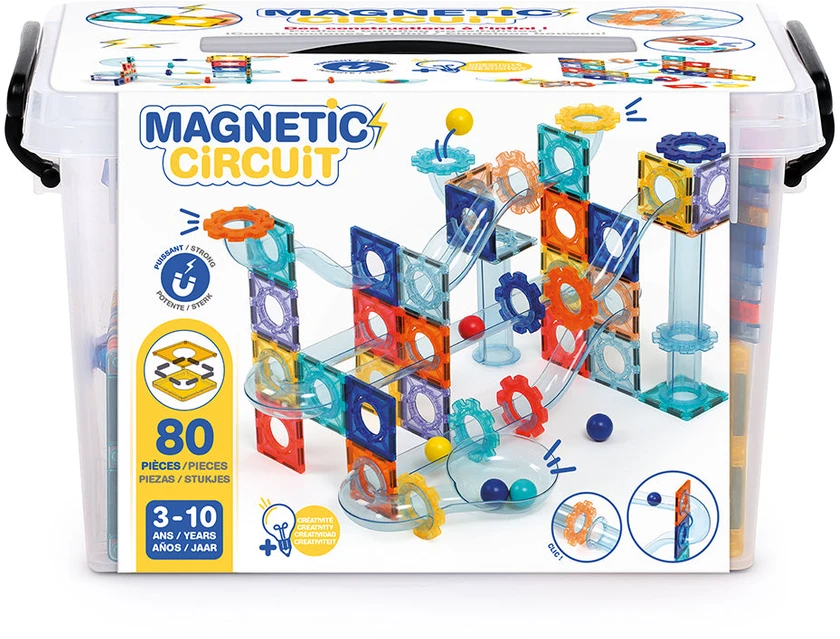 LUDI magnetinis konstruktorius Trasų sistema su kamuoliukais