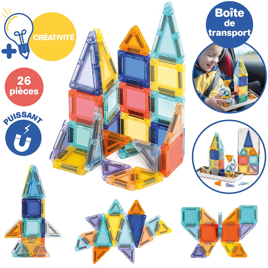 LUDI magnetinis konstruktorius Mini kelioninis formatas