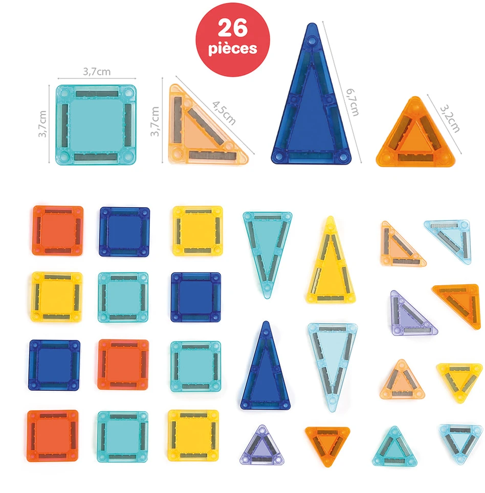 LUDI magnetinis konstruktorius Mini kelioninis formatas
