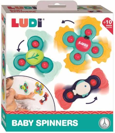 Suktukai kūdikiams Ludi Baby Spinner, 3 vnt.