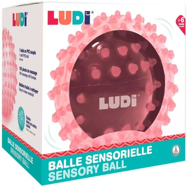 LUDI mankštos kamuolys, rožinis, 20 cm