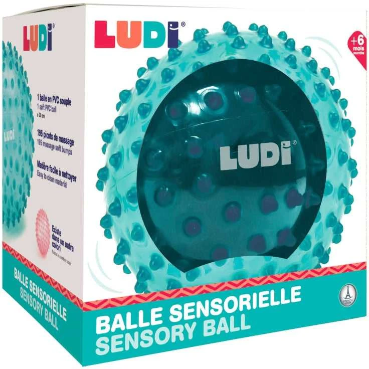 LUDI mankštos kamuolys, žalias, 20 cm