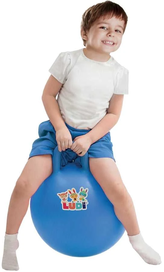 LUDI šokinėjimo kamuolys, mėlynas 45 cm