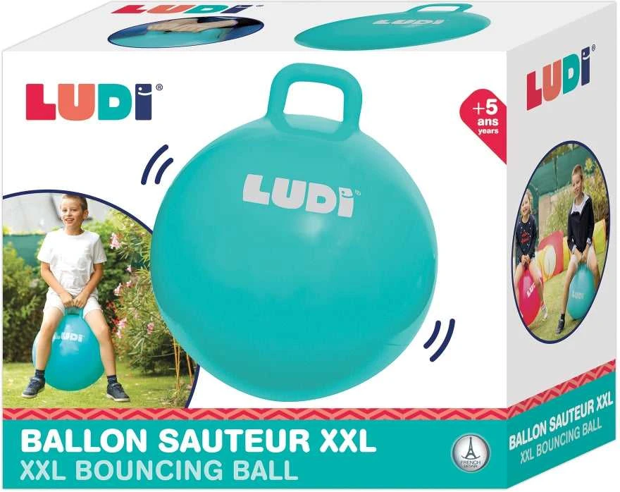 LUDI šokinėjimo kamuolys, mėlynas 55 cm