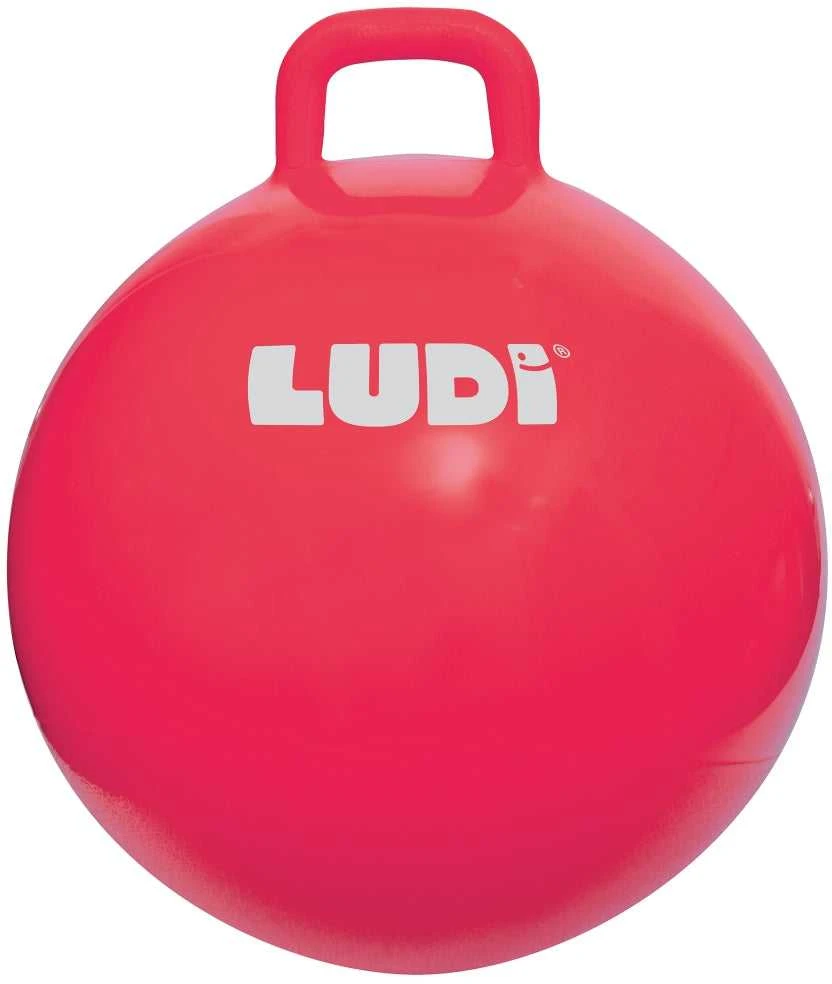 LUDI šokinėjimo kamuolys, raudonas 55 cm