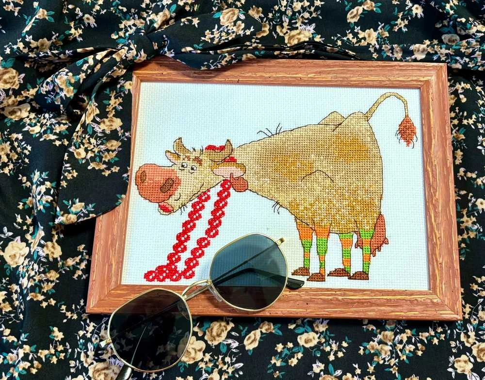 Riolis Kryželiu siuvinėjimo rinkinys - Aine kolekcija "Mados savaitė" 21x15 cm SRA1006