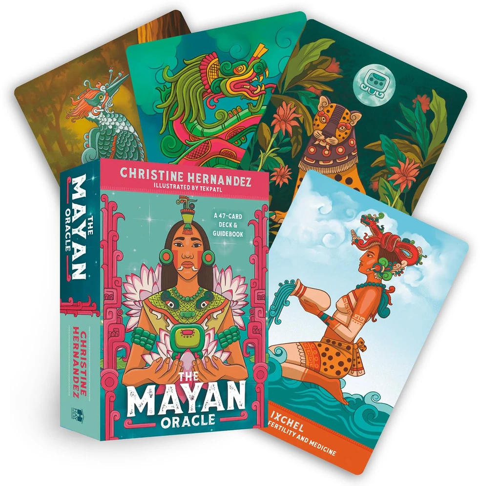 Majų orakulo kortos „The Mayan Oracle“ su knygele (47 kortos) Hay House