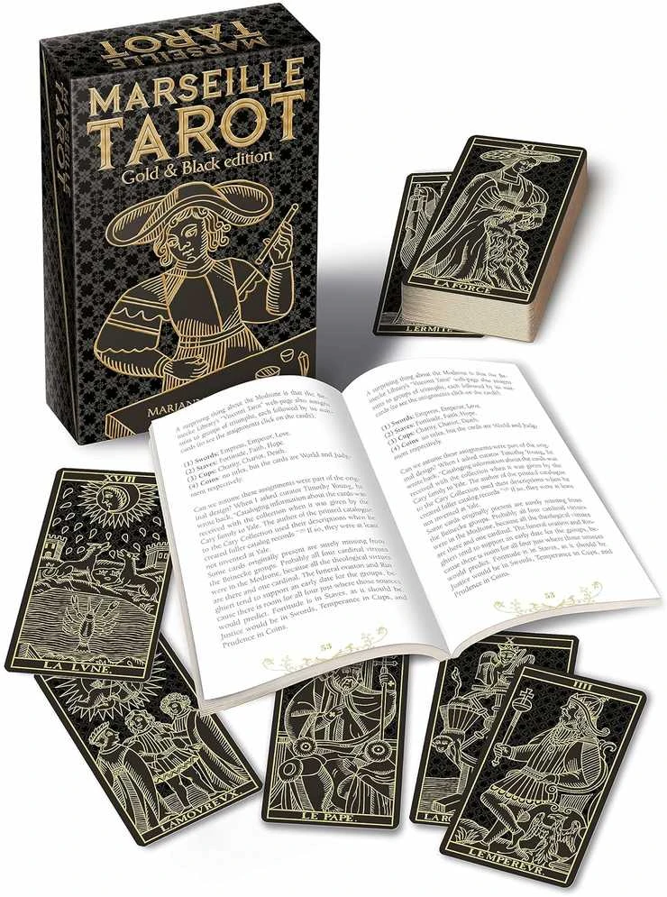 Lo Scarabeo Marseille Tarot Kortos Aukso Ir Juodos Sp. Leidimas