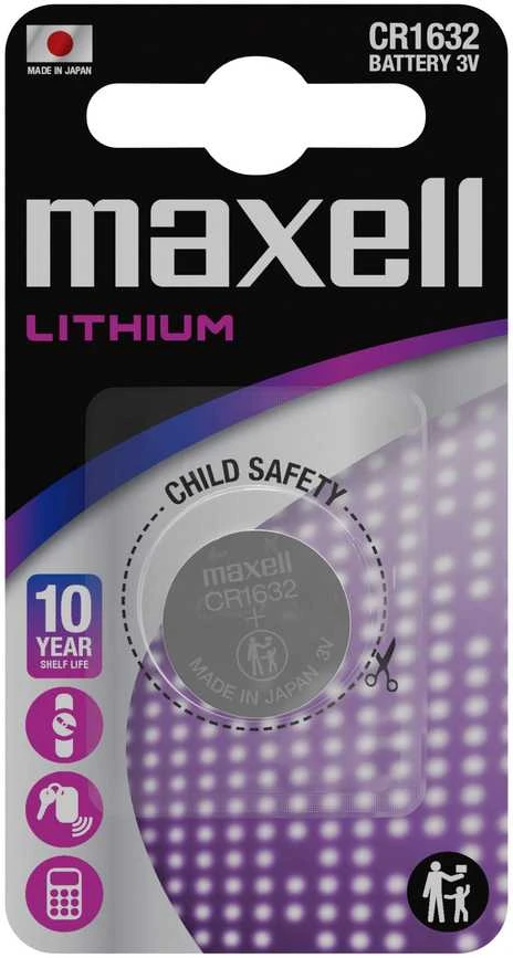 Baterija - Maxell CR1632 3V Ličio Monetinė Baterija 15mm x 15mm