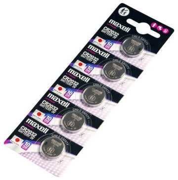 Maxell CR2032 ličio monetinės baterijos 3V, rinkinys 5 vnt.