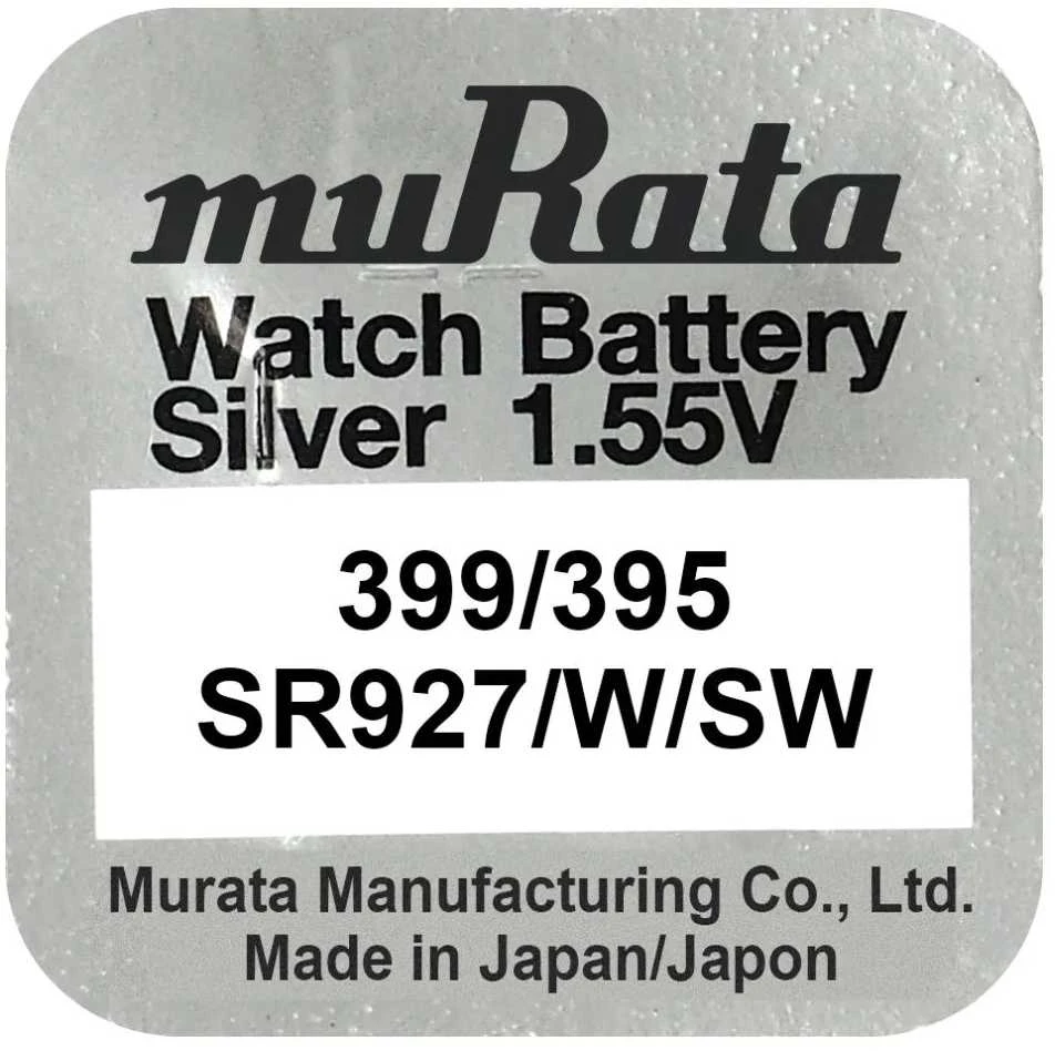 Maxell Murata SR927SW 395/399 sidabro oksido laikrodžių baterijos 10 vnt.
