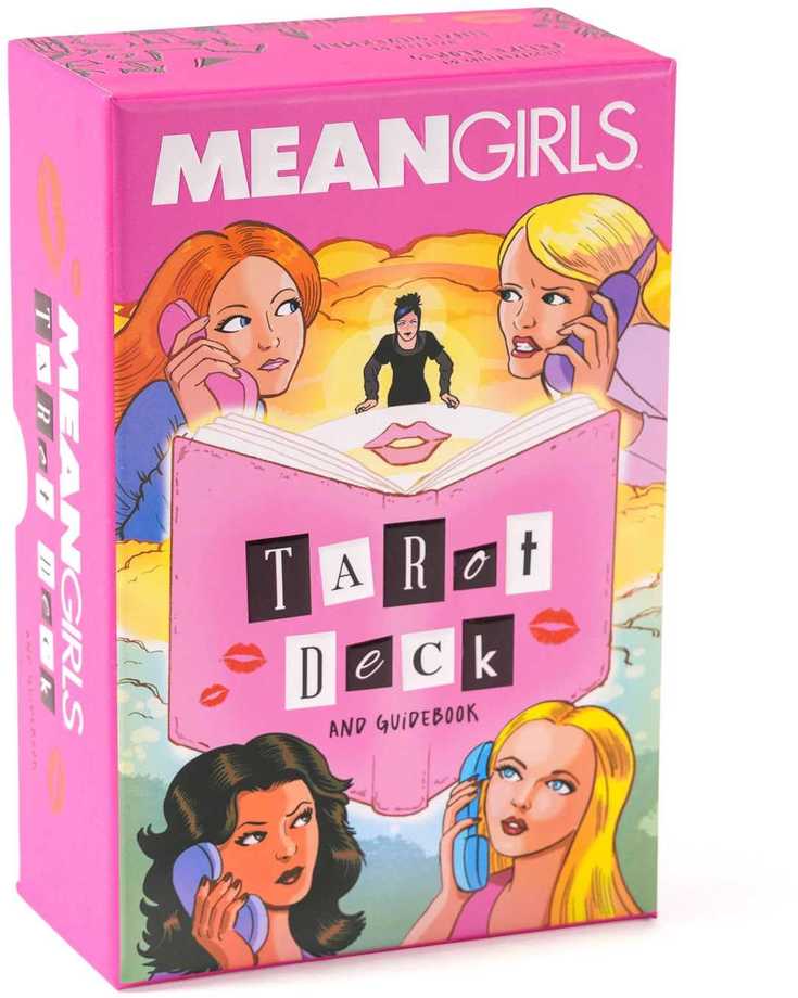 KNYGA Insight Editions Ikoniška Mean Girls taro kaladė – 78 kortos, iliustruotas vadovas