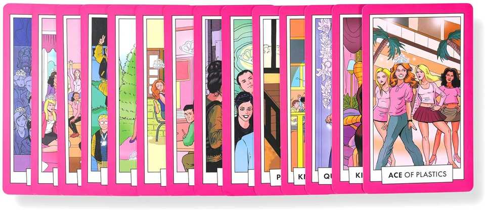 KNYGA Insight Editions Ikoniška Mean Girls taro kaladė – 78 kortos, iliustruotas vadovas