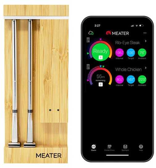 MEATER Pro Duo belaidis Wi‑Fi mėsos termometras su 2 zondais