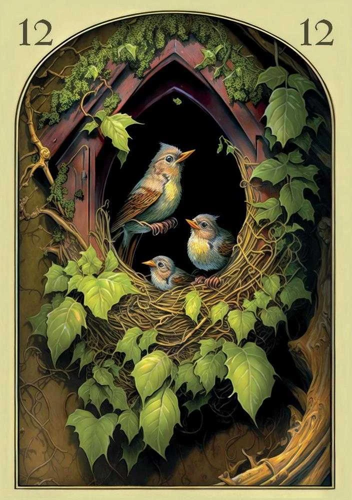 Lo Scarabeo Orakulo kortų rinkinys - Viduramžių Lenormand 36 Kortų su Gido Knyga 88 x 125 mm