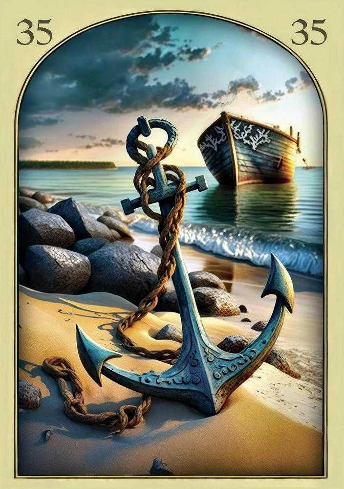 Lo Scarabeo Orakulo kortų rinkinys - Viduramžių Lenormand 36 Kortų su Gido Knyga 88 x 125 mm