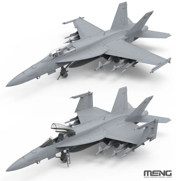 Meng Model Boeing F/A-18E Super Hornet Golden Dragons lėktuvo modelis Meng 1/48 LS-023