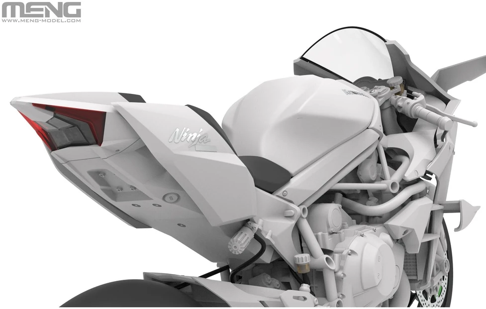 Meng Model Kawasaki Ninja H2R 2018 surenkamas motociklo modelis Meng 1/9 MT-011
