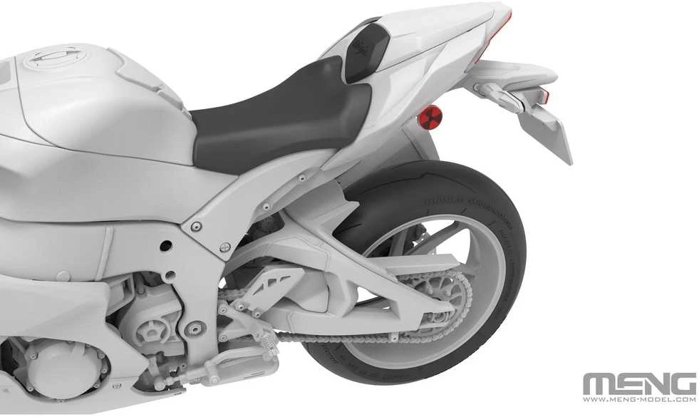 Meng Model Kawasaki Ninja ZX-10RR plastikinis motociklo modelis 1/9, surenkamas