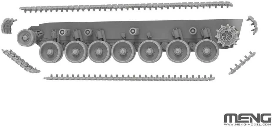 Meng Model Leopard 2 A4 vokiško tanko plastikinis modelis 1/72 Meng