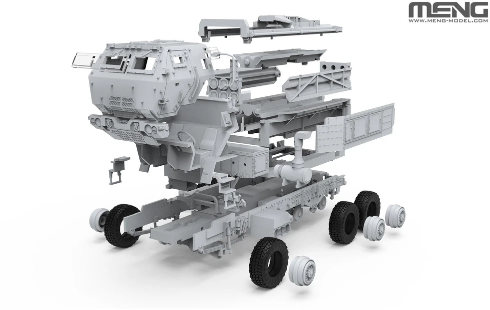 Meng Model M142 HIMARS JAV raketinės artilerijos modelis 1/72 plastikinis rinkinys