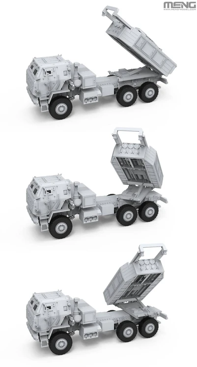 Meng Model M142 HIMARS JAV raketinės artilerijos modelis 1/72 plastikinis rinkinys