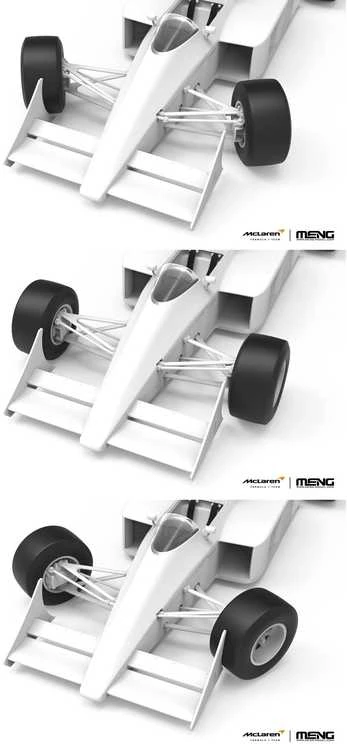 Meng Model McLaren MP4/4 1988 F1 bolidas, plastikinis modelis 1/24