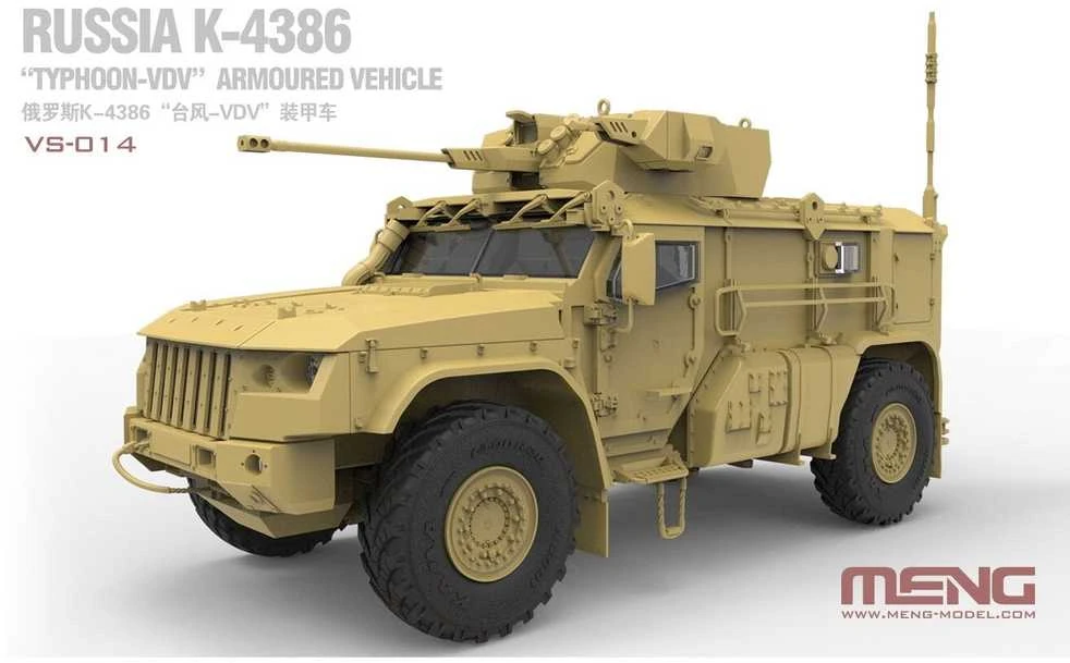 Meng Model Meng K-4386 Typhoon-VDV šarvuotas automobilis 1/35 surinkimo rinkinys