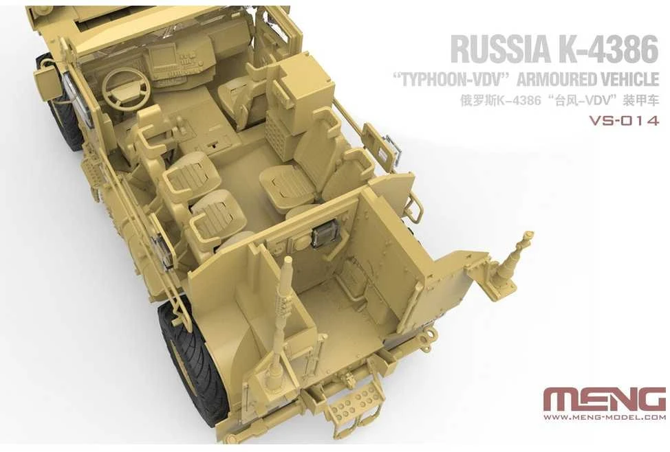 Meng Model Meng K-4386 Typhoon-VDV šarvuotas automobilis 1/35 surinkimo rinkinys