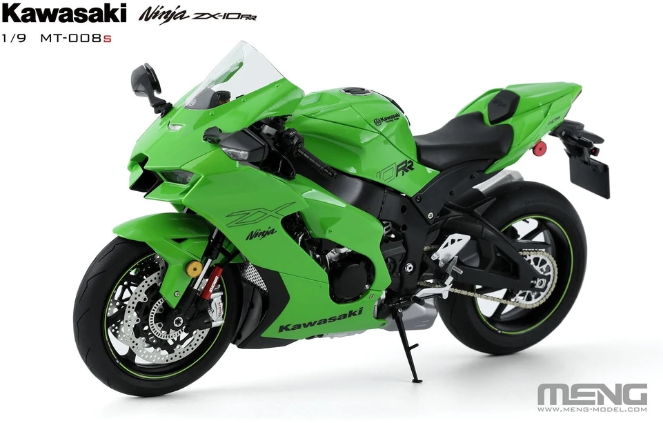 Meng Model Meng Kawasaki Ninja ZX-10RR spalvotas motociklo modelis 1/9 MT-008S