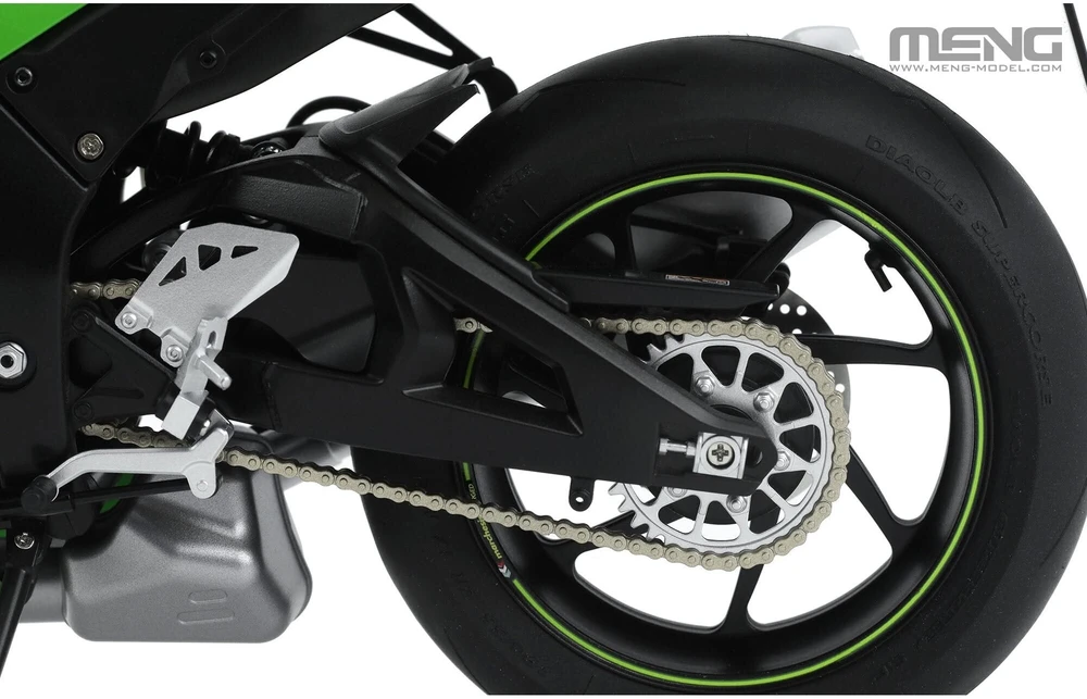 Meng Model Meng Kawasaki Ninja ZX-10RR spalvotas motociklo modelis 1/9 MT-008S
