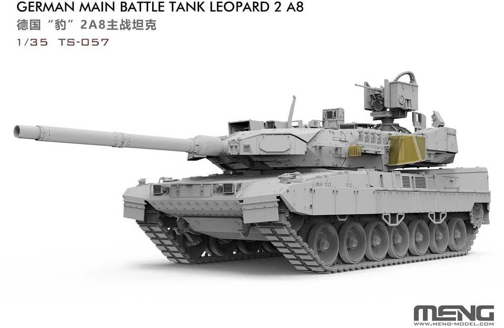 Meng Model Meng Leopard 2 A8 vokiečių tankas 1/35 plastikinis modelis